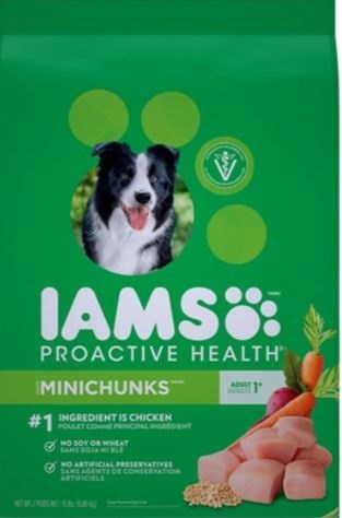 Iams Proactive Health Minichunks Chicken Adult Dog Food, 15 Pound
