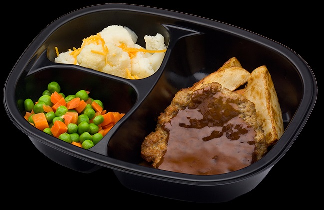 Golden Gourmet Salisbury Steak And Mashed Potatoes Mushroom Gravy Peas And Carrots Cauliflower Meal, 14.35 Ounce -- 20 Per Case