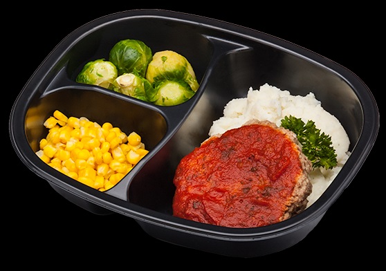 Golden Gourmet Meatloaf With Tomato Sauce Brussels Sprouts Mashed Potatoes Meal, 11 Ounce -- 20 Per Case