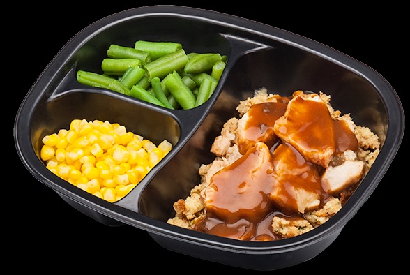 Golden Gourmet Turkey And Dressing With Gravy Green Beans Corn Meal, 11 Ounce -- 20 Per Case