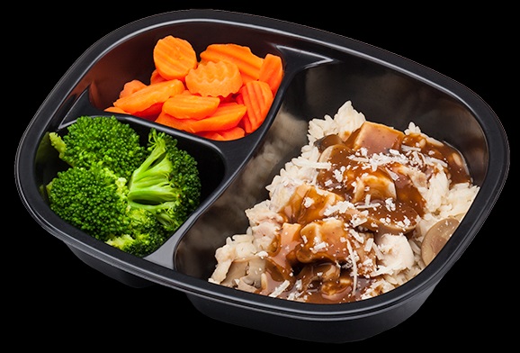 Golden Gourmet Chicken and Rice with Mushroom Sauce Mozzarella Cheese Broccoli Carrots Meal, 12.9 Ounce -- 20 per case.