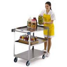 Lakeside Stainless Steel Medium Duty Traditional Series Utility Cart With 3 Shelves, 22 3/8 X 39 1/4 X 37 1/4 Inch
