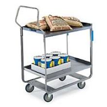 Lakeside Handler Series Heavy Duty Stainless Steel Nsf Utility Cart With 3 Shelves, 19 3/8 X 32 5/8 X 46 1/2 Inch