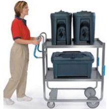 Lakeside Ergo One Series Heavy Duty Stainless Steel Nsf Utility Cart With 2 Shelves, 21 5/8 X 57 3/16 X 46 3/4 Inch