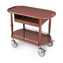 Lakeside Geneva Wood Veneer Spice Serving Cart With 1 Shelf, 17 3/4 X 35 1/2 X 29 Inch