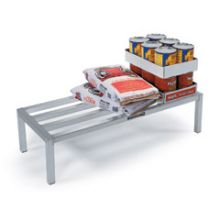 Lakeside Aluminum Dunnage Rack With 5 Lateral Support Bar, 2000 Pound Load Capacity