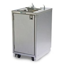 Lakeside Stainless Steel Compact Mobile Hand Washing Station, 23 1/2 X 29 3/4 X 43 1/4 Inch