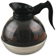 Alegacy Stainless Steel Base Plastic Decaffeinated Decanter, 2 Quart.