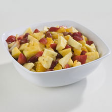 Carlisle White Medium Flared Square Bowl -- 4 Per Case
