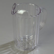 Carlisle 32 Ounce Clear Polycarbonate Pitcher -- 6 Per Case