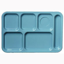 Carlisle Slate Black Abs 6 Compartment Left-hand Tray 13.87 X 9.87 X 0.69 Inch -- 24 Per Case