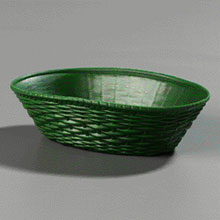 Carlisle Green Oval Polypropylene Weavewear Basket 9 Inch -- 12 Per Case