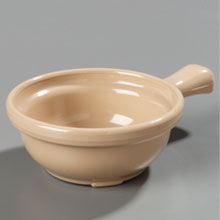 Carlisle Stone Hefty Thick-walled 8 Ounce Handled Soup Bowl 4 5/8 Inch -- 24 Per Case
