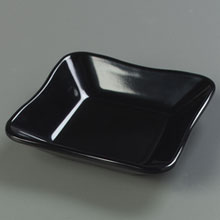 Carlisle Black Scalloped Deliware Square Dish-inset 1/3 Inch -- 48 Per Case