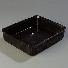 Carlisle Black Deliware Polypropylene 10 Pound Rectangular Crock 12 1/2 X 10 1/4 Inch -- 6 Per Case