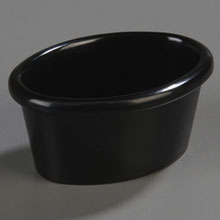 Carlisle Black Oval Melanine Ramekin -- 48 Per Case