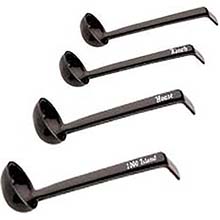 Cambro Camwear Black Imprinted Assortment 3/4 Ounce Salad Dressing Ladle, 8 1/2 Inch Length -- 12 Per Case