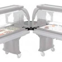 Cambro Black Corner Connector For Food Bar To Food Bar, 36 X 36 X 4 1/4 Inch