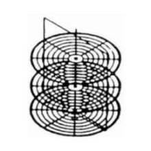 Nemco Food Equipment Heavy Gauge Wire Three Tier Rack System Only, 18 inch Diameter.