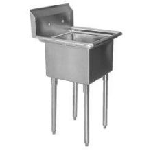 Aero 18 Gauge 304 Stainless One Compartment Nsf Sink, 23.5 X 23.5 X 24 Inch