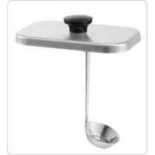 Server Stainless Steel Ladle, Lift-off Lid Attached, 1 Ounce