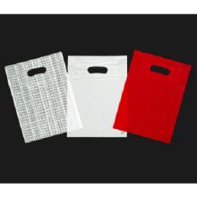 Kal Pac Corporation Patch Handle Merchandise Bag - White, 15 x 18 x 4 inch -- 1000 per case.