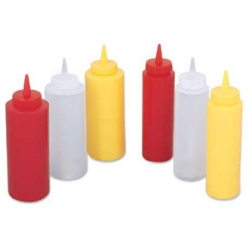 Alegacy Polyethylene Red Ketchup Squeeze Bottle, 8 Ounce -- 12 Per Case