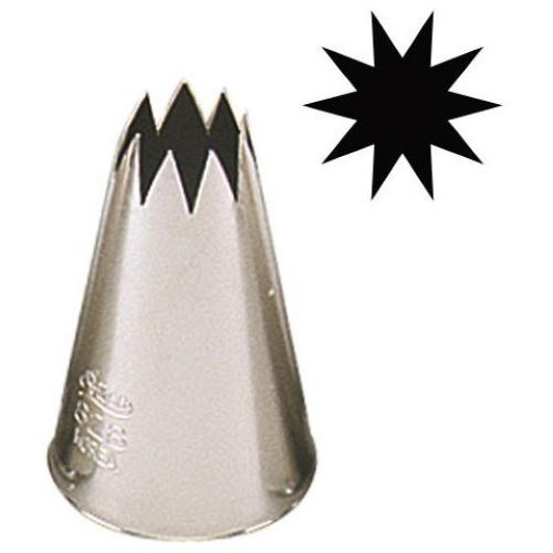 Alegacy Stainless Steel Star Tip Pastry Tube - Tip Number 9.