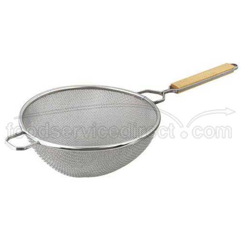 Alegacy Stainless Steel Medium Double Mesh Strainer, 10 1/4 Inch Bowl Size