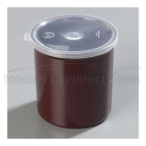 Carlisle Brown Heavy Weight Classic Crock With Lid 1.2 Quart
