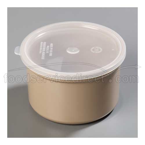 Carlisle Beige Classic San Crock With Polypropylene Lid