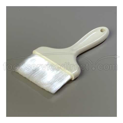 Sparta White Galaxy Flat Pastry Brush, 4 Inch Wide With Nylon Bristle
