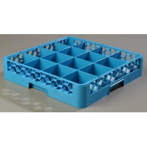 Opticlean 16 Compartment Glass Rack Carlisle Blue