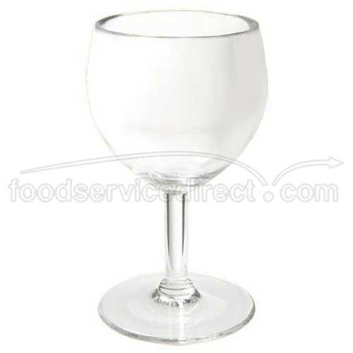 Get Enterprises Inc Styrene Acrylonitrile Stemware Clear Wine Glass, 6 Ounce -- 24 Per Case