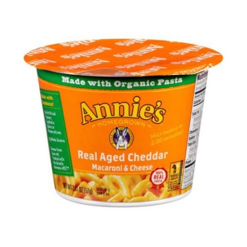Annies Homegrown Real Aged Cheddar Microwavable Mac and Cheese Cup, 2.01 Ounce -- 12 per case