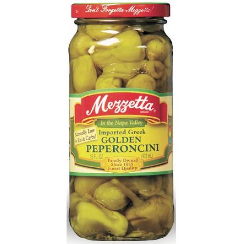 Mezzetta Golden Greek Peprncini, 16 Ounce -- 6 Per Case