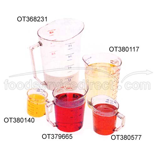 Cambro Camwear Clear Polycarbonate Measuring Cup, 1 Cup Capacity -- 12 Per Case
