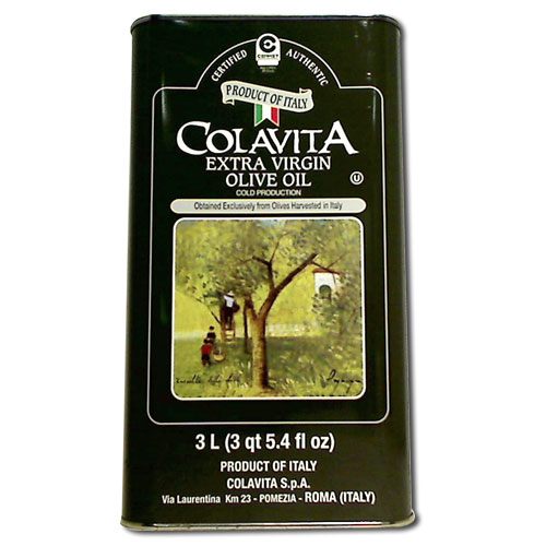 Colavita Oil Extra Virgin Olive Tins, 3 Liter -- 4 Per Case