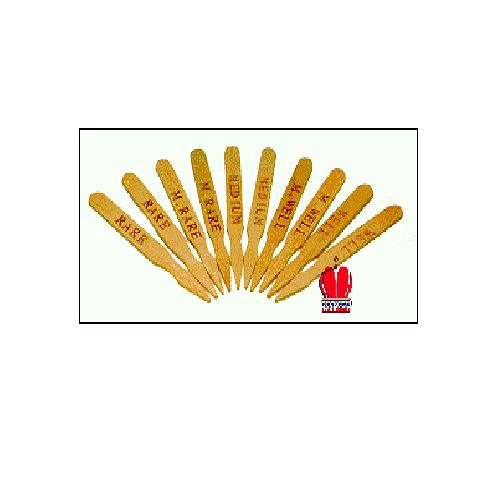 Goldmax Wooden Steak Markers Rare, 500 Count -- 10 Per Case
