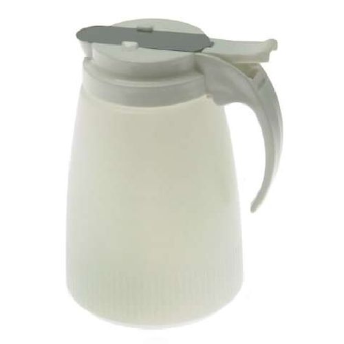 Vollrath Polyethylene 32 Ounce Jar With White Top, 6 Count