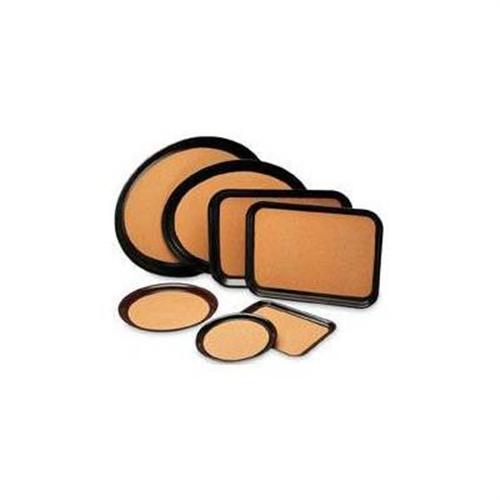 Vollrath Cork-lined Laminated Round Brown Serving Tray, 14 Inch -- 12 Per Case