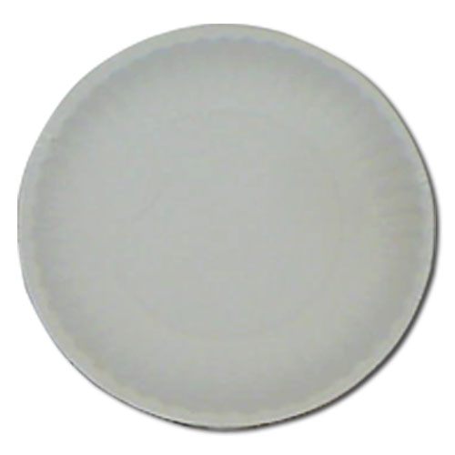 Ajm Packaging White Uncoated Green Label Paper Plate, 6 Inch -- 1000 Per Case