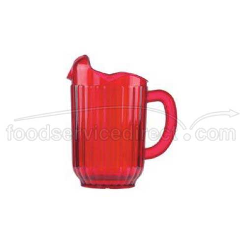 Traex Tuffex-i Three Lip Deluxe Pitcher, Ruby Red -- 12 Per Case