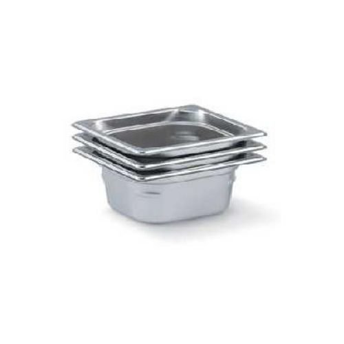 Vollrath Super Pan 3 Stainless Steel 1/6 Th Size Steam Table Pan, 6 15/16 X 6 3/8 Inch -- 3 Per Case