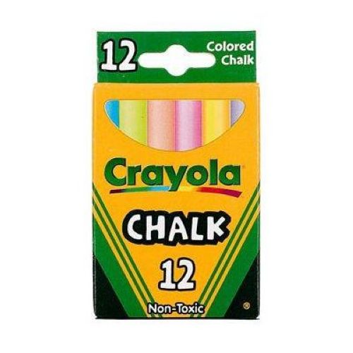 Crayola Multi Color Childerns Chalk, 12 Count -- 36 Per Case