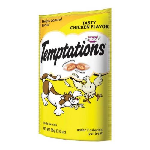 Whiskas Temptations Tasty Chicken Flavor Treat For Cat, 3 Ounce -- 12 Per Case