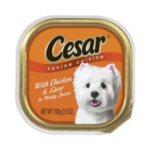 Cesar Canine Cuisine Classic Loaf In Sauce Chicken And Liver Recipe Wet Dog Food, 3.5 Ounce -- 24 Per Case