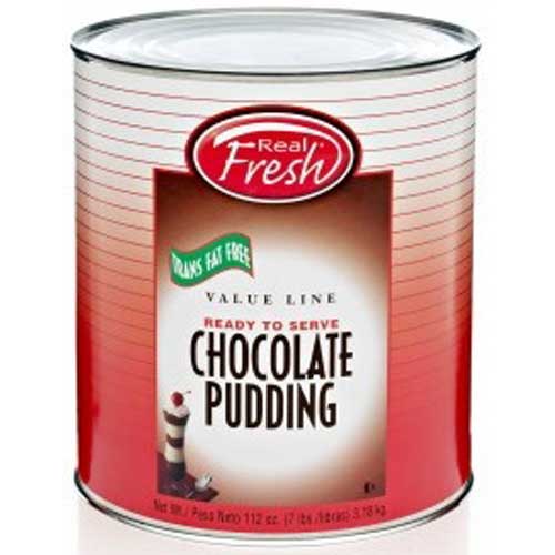 Real Fresh Cafe Classic Trans Fat Free Chocolate Pudding, 7 Pound -- 6 Per Case