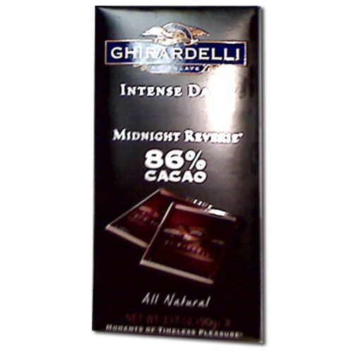 Ghirardelli Intense Dark Midnight Reverie Chocolate Bar, 3.1 Ounce -- 12 Per Case