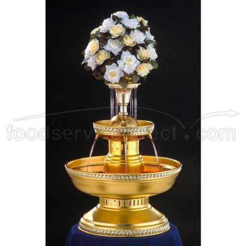 Apex Fountain Prince Gold Anodized Aluminum Champagne Beverage Fountain, 5 Gallon.